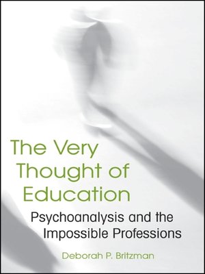 cover image of The Very Thought of Education